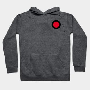 Be Heard Studios Red Dot w Logo on back Hoodie